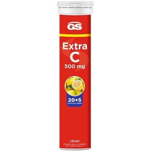 GS Extra C 500 20+5 comprimidos efervescentes limón