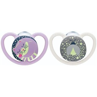 Succhietto Nuk Space Night 6-18m 2 pezzi