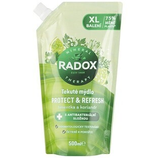 Radox Sapone liquido con ingrediente antibatterico Protect + Refresh 500 ml