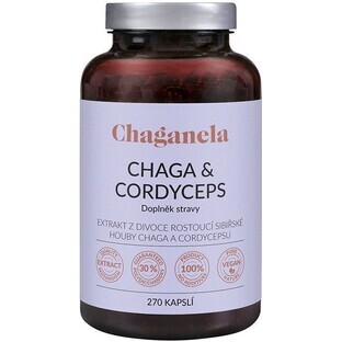 Chaganela Chaga Extrakt mit Cordyceps 270 Kapseln