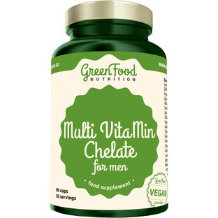 GreenFood Nutrition GreenFood Multi VitaMin Chelaat voor mannen 90 capsules