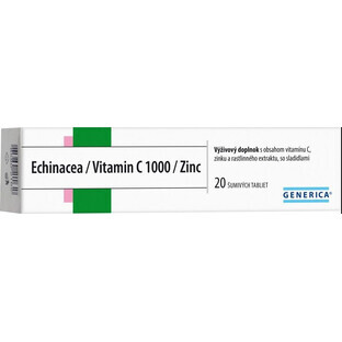 Generica Echinacea/Vitamina C 1000/Zinco 20 compresse effervescenti