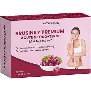 Movit Energy Cranberry Cranberry Premium AGUDO Y LARGO PLAZO 60 comprimidos
