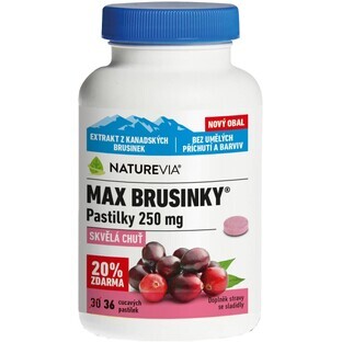 NatureVia Max Cranberry 250 mg 36 pilules