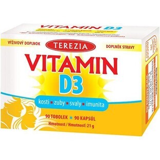 Terezia Vitamina D3 1000 UI 90 capsule