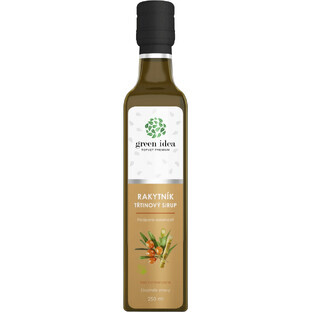 Topvet Premium Groene Idee Duindoornsiroop in glas 250 ml