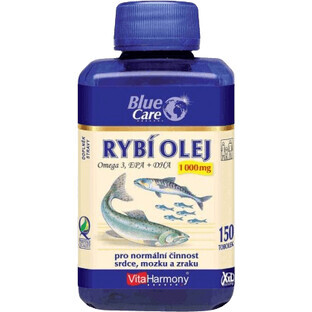 VitaHarmony Ulei de pește Omega 3 1000 mg XXL 150 comprimate