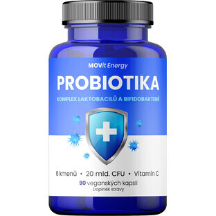 Movit Energy Complesso probiotico di Lactobacillus e Bifidobacterium 90 capsule