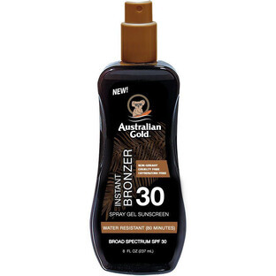 Australian Gold Spray Gel + Bronzer SPF30 237 ml