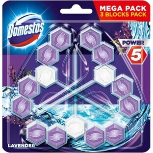 Domestos Power 5 Lavandă 3 x 55 g