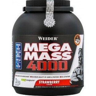 Weider Gainer Giant Mega Mass 4000, - fresas 3000 g