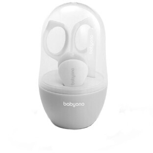BabyOno Baby Baby manicure set gray