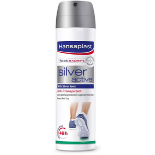 Hansaplast Silver active Antiperspirant spray pour les pieds 150 ml