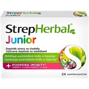 Strepherbal Junior with Vit.C and Zinc 24 pills