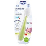 Cucchiaio morbido in silicone Chicco 6m+ verde