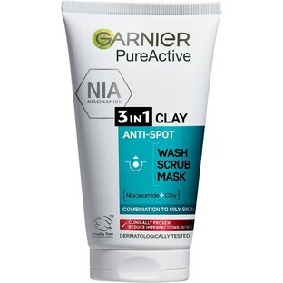 Garnier Skin Naturals Pure Reinigende Scrub 3 in 1, 150 ml