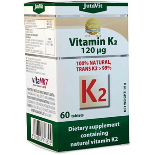 Jutavit Natuurlijke Vitamine K2 120 µg 60 tabletten