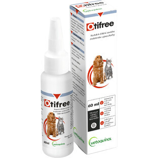 Otifree Uitwendige gehoorgang reiniging hond/kat 60 ml