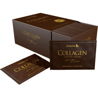 Kompava Colagen Crema de cafea, 30 x 6 g