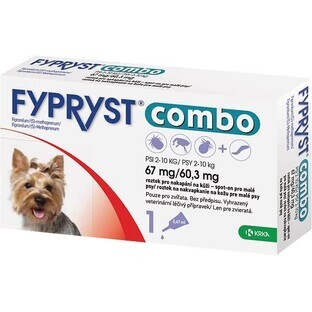 Fypryst Combo 67 mg/60 3 mg Dogs 2-10 kg Solution for skin drip for small dogs 1 pc