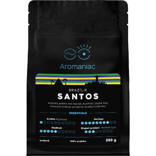 Aromaniac Brasile Santos, caffè in grani 250 g