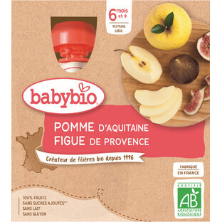Babybio Doypack mela e fico 4 x 90 g