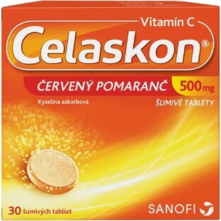 Celaskon Vitamina C 500 mg Red Orange 30 comprimate efervescente