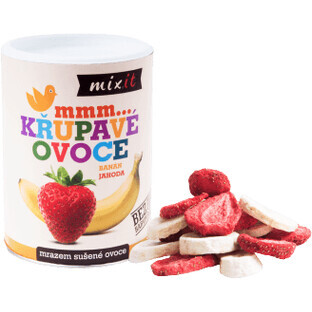 Mixit Fructe crocante Banană-căpșuni 80 g