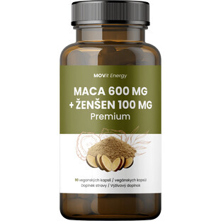 Movit Energy Maca 600 mg + Ginseng 100 mg, 90 cápsulas