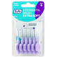 TePe Extra weiche Interdentalbürsten hellviolett 1,1 mm 6 Stück