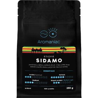 Aromaniac Ethiopië Sidamo, koffiebonen 250 g
