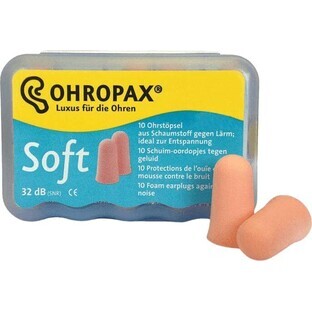 Ohropax Soft ear plugs in plastic packaging 10 pcs
