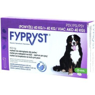 Fypryst 402 mg Dogs over 40 kg Solution for skin drip for dogs 1 pc