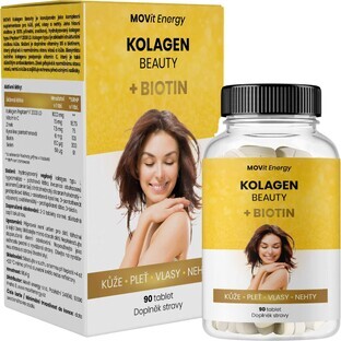Movit Energy Collagen Beauty + Biotin, 90 compresse
