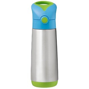 B. doos Drinkthermosfles met rietje - blauw/groen 500 ml
