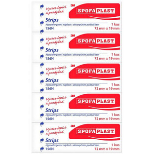 Spofaplast 3M patch 72x19mm 5 pz.