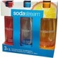Sodastream Tripack Flasche Tripack 1l orange/rot/blau