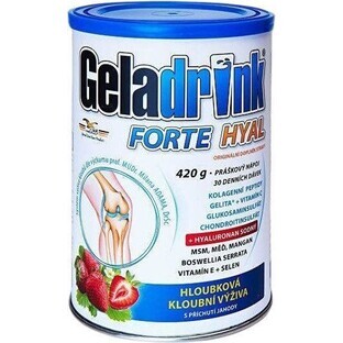 Geladrink FORTE HYAL boisson en poudre à la fraise 420 g