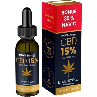 Movit Energy CBD 15% spectru complet de ulei de cânepă 20 ml