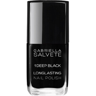 Gabriella Salvete Lac de unghii de lungă durată cu luciu intens 01 Deep Black 11 ml