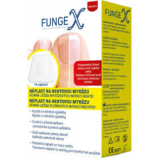 FungeX Cerotto per funghi delle unghie 14 pz.