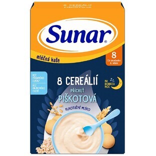Porridge Sunar avec 8 céréales pour une bonne nuit de sommeil biscuit 210 g