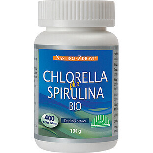 Herramientas de salud CHLORELLA plus SPIRULINA BIO 400 comprimidos
