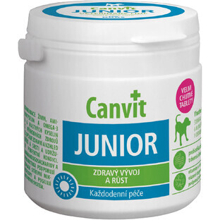 Canvit Junior voor honden gearomatiseerde tabletten 100 g