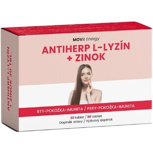 Movit Energy AntiHerp L-Lizină + Zinc 30 comprimate