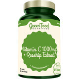 GreenFood Nutrition Vitamin C 1000 + Hagebuttenextrakt 60 Kapseln