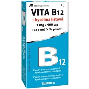 Vitabalans Oy VITA B12 + foliumzuur 30 pillen