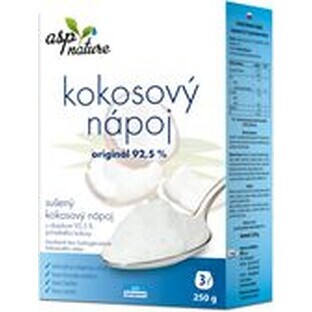 ASP COCONUT BEVERAGE original cu 92,5% nucă de cocos, uscată, pulbere 1x250 g