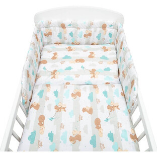 Biancheria da letto 3 pezzi per bambini 90/120cm mamma orso