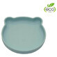 Bo Jungle silicone plate with suction cup Bear Pastel Blue